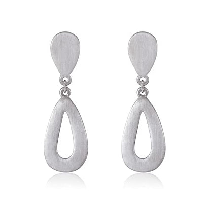 Women's Statement Clip-On Earrings Hypoallergenic Lightweight Clip Earrings - color: waterdrop hollow