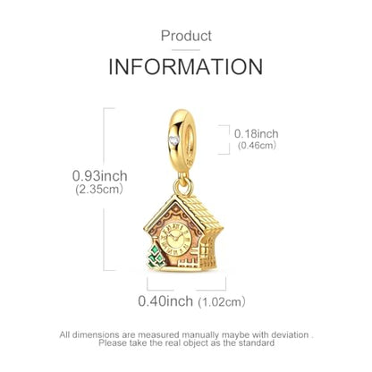 14K Gold Plated Charms for Bracelets Necklace Star Moon Cross Beads Woman | 925 Sterling Silver Charms Butterfly Cute Cat Dog Evil Eye Lucky Bracelet Beads Aesthetic Peandant Jewelry Gift for Mom - color: gold 4
