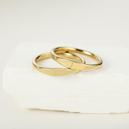 Gold Initial Rings for Women Non Tarnish Thumb Rings for Teen Girls 14K Gold plated for Women - color: I