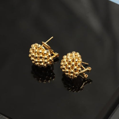 LeCalla 925 Sterling Silver Stud Earrings for Women | Pierced Omega Back Earring | Omega Earrings Jewelry Gift for Her, Wife | Daily Wear & Special Occasion Earring - color: Omega Back 02