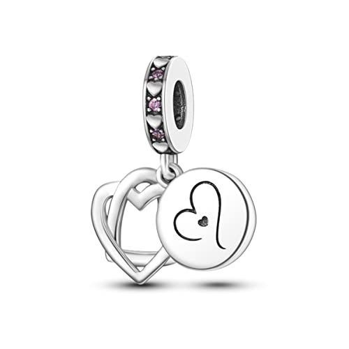 925 Sterling Silver Charm for Bracelet Necklace Women Dangle Pendant Beads | Love Faith Mom Ocean travel Butterfly Party Charm Beads Pendants DIY Jewelry Gift - color: Heart to Heart Pendant