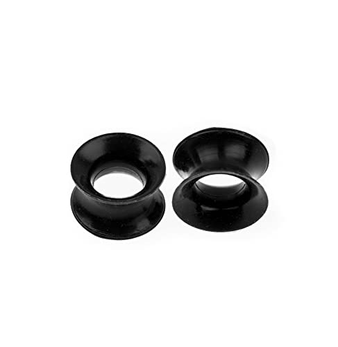 50 PCS Ear Stretching Kit 14Gauges-00Gauges Earring Marble Acrylic Taper Piercing Jewlery Sets - color: Black