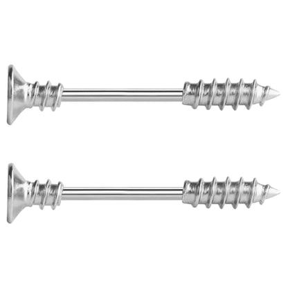 14G Wrench Barbell Nipple Ring 316L Anchor and Rudder Nipple Barbell Screw Nipple Rings Body Piercing Jewelry for Women Men - color: Silver：Screw