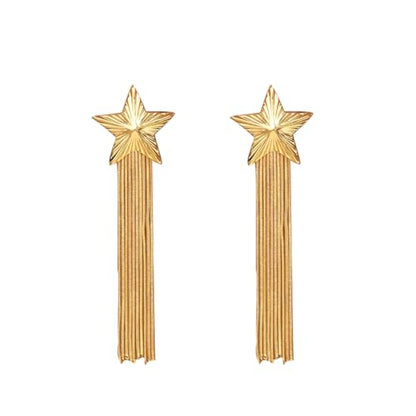 Long Earrings for Women Dangling Black Tassel Earrings Fringe Earrings Formal Elegant Earrings Bridesmaid Jewelry - style: style 4 - star