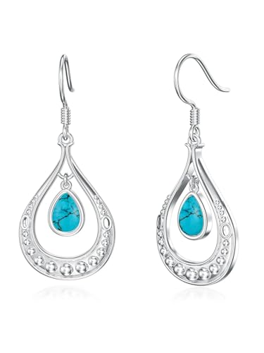 Dorunmo s925 Sterling Silver Western Dangle Drop Earrings Birthday Jewelry Gifts for Women - style: Boho B