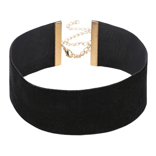 Yolev Black Choker Necklace for Women Gothic Velvet Choker Collar Necklace Emo Accessories for Holiday Party Cosplay Birthday Party