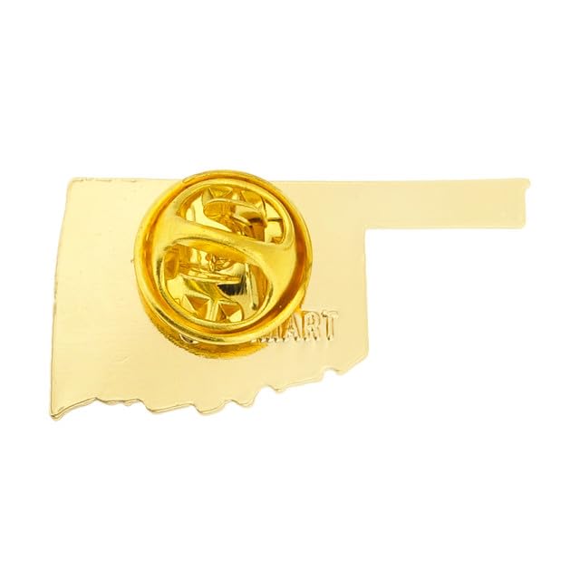 PinMart State Shape Flag Lapel Pin