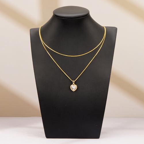 YOUBEIYEE 10PCS 18 Inches Adjustable Gold Plated Small Box Necklaces Bulk | for Women Jewelry Making DIY - color: Gold Box