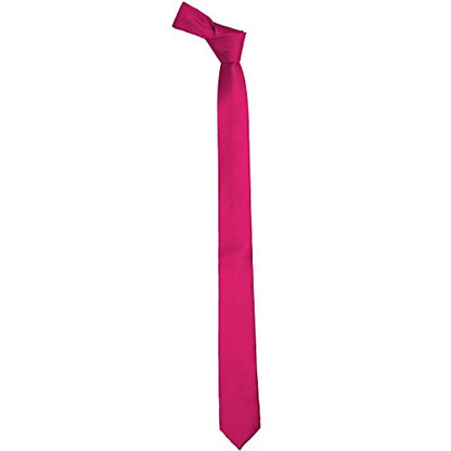 K. Alexander Skinny Ties - Multiple Solid Colors - Classic 2" width - color: Fuschia