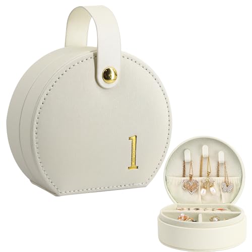 COLLECTIVE HOME Small Travel Jewelry Case for Women, Detachable Handle (l) | Portable Jewelry Box, Organizer for Rings, Earrings,Necklaces, Birthday, Christmas, Mother's Day Personalized Gifts for Women - color: l