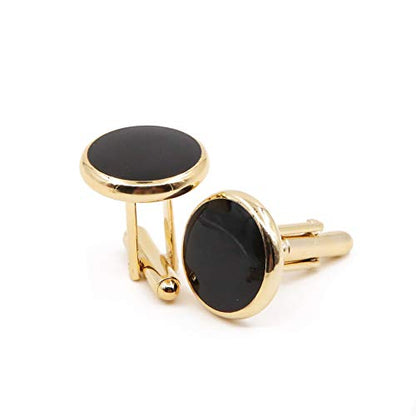 8 Pieces Men Round Cufflinks and Button Studs Set,Cuff Links for Formal Business Wedding Tuxedo Shirt Accessories