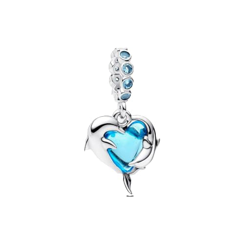 925 Sterling Silver Charms Pendants Mom Heart Dog koi fish Sea Turtle Football Charms for bracelet Pendants Beads Mom Sister Wife Family, Friends, Birthday gifts - style: Dolphin Pendant