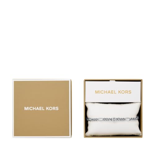 Michael Kors Women's Logo Figaro Chain Bracelet (Model: MKJ8688040B)