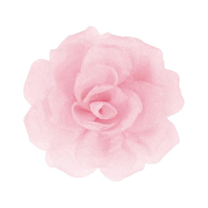 4.33" Soft Pink Flower Hair Clip | Lightweight Elegant & Perfect for Weddings, Parties or Daily Wear. Add a Feminine Touch to Hairstyles, Dresses, Hats & Accessories | Durable & stylish design - color: Light Pink