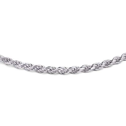 Bling Jewelry Strong Cable Rope Chain Anklet Strand Ankle Bracelet Yellow Gold Plated .925 Sterling Silver - color: Silver