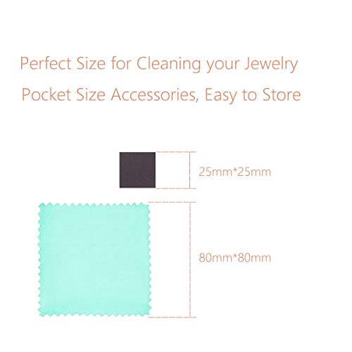 BEADNOVA Silver Polishing Cloth Cotton Jewelry Cleaning Cloth with Anti-Tarnish Paper for Silverware and Jewelry Handling (10pcs Each)