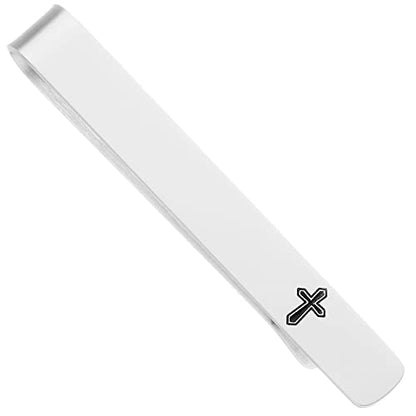 Cross Tie Clips for Men Unique Tie Pin Clip Mens Christian Tie Clips