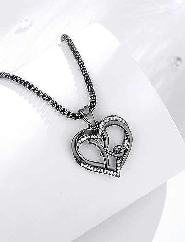 INFUSEU Unique Initial Necklaces for Women Girls Small Heart Letter Jewelry, Meaningful Personalized Gifts - style: K