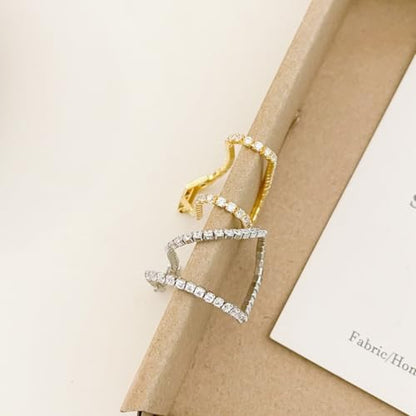 18K Gold Bangle Bracelets for Women 925 Sterling Silver Bracelets Bracelets Adjustable Boho Bracelets Stackble Cuff Bangle Bracelets for Men Women Chunky Gold Bangle Open Cuff Bracelets Christmas Gift - color: Bracelets-12