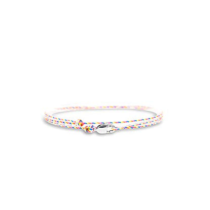 Made by Nami Surfer Anklet with Snap Hook Clasp Waterproof & Adjustable Thin String Ankle Bracelets for Women and Men Handmade Jewelry for Beach and Music Festival Accessories - color: Retro Silver