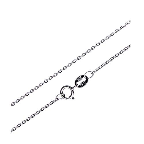 Wellme Sterling Silver Gliding Rolo Cable Chain Necklace - Available in 1mm/1.5mm/2mm Widths, 16’’ - 24’’ Lengths (16, 2mm)