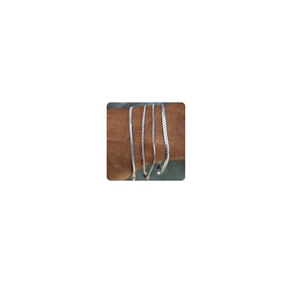 Mens Bracelet - Dainty Gold/Silver Chain Bracelet Stack 14K Gold Plated Silver Bracelets for Men Stainless Steel Adjustable Cross Charm Cuban Link Bracelet Snake Jewelry Set to Men Dad Birthday Day - color: Silver 4pcs, size: 7+2 Inch