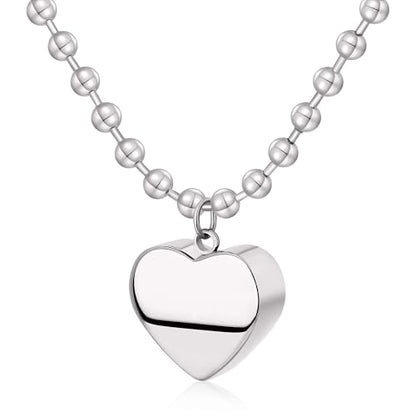 Chunky Gold Necklace for Women, 18K Waterproof Heart Necklace Statement Necklace Gold Charm Necklace Chunky Jewelry Paperclip Chain Choker Gift for Women - style: Silver 3D Heart