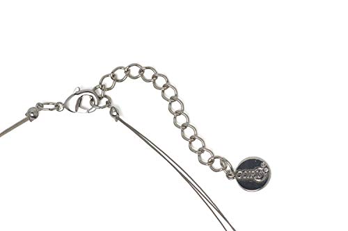 Coiris 3 Layers Illusion Wire Beaded Statement 19.5" Necklace for Women - color: N0005-Navy Blue