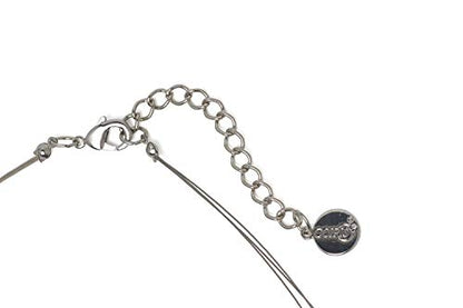 Coiris 3 Layers Illusion Wire Beaded Statement 19.5" Necklace for Women - color: N0005-Navy Blue