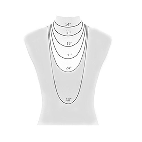 Ritastephens Sterling Silver or Gold Tone Italian 2.1mm Figaro Link Chain Anklet, Bracelet, or Necklace - style: 24" Chain Necklace (Silver)