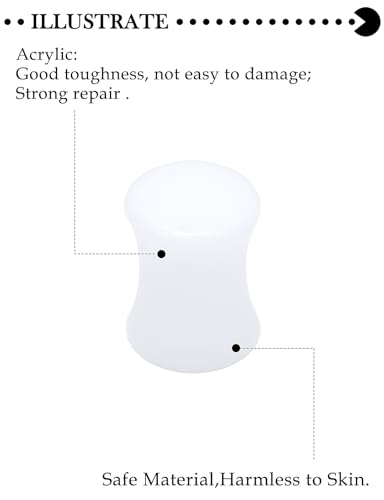 6G-30mm Solid Acrylic Gauges for Ear Double Flared Saddle Plug Tunnels Earrings Clear Black White Ear Plugs Tunnels for Women Men - color: 0G = 8mm