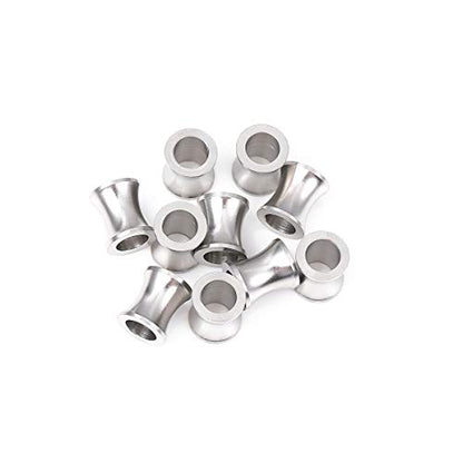 Stainless Steel Spacer Beads 8x9mm Loose Charm Caps Beads for DIY Jewelry Making 10pcs with 5mm Hole - color: 8x9mm 5mm