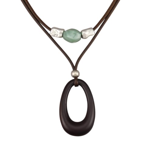Chunky Pendant Necklace for Women Vintage Boho Necklaces Choker Layered Statement Necklaces Bohemian Jewlery Gifts - style: Large Pendant Necklace Women