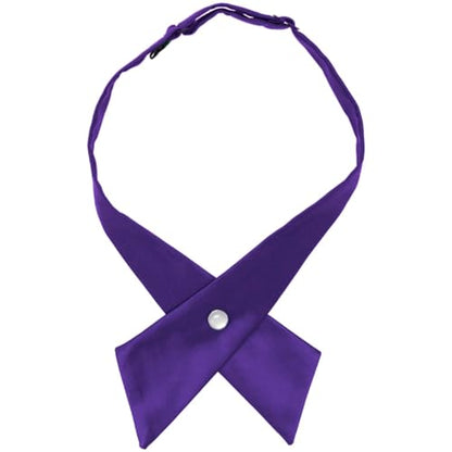 tiemart Crossover Tie - color: Dark Purple