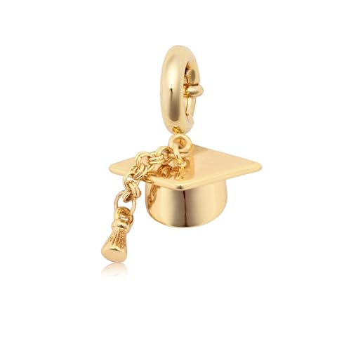 Little Words Project Charm, Customizable Jewelry for Bracelets, Necklaces, Keychains & More - color: Graduation Cap Charm