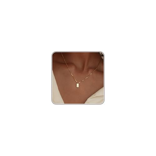 Initial Necklaces for Women 14K Gold Plated Letter Necklace Dainty Waterproof Pendant Necklace Personalized Gifts Trendy Gold Jewelry - color: I