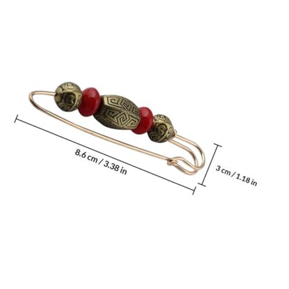 Artibetter 2pcs Retro Brooch Suit Collar Pin Cardigan Clip Sweater Shawl Clip for Women Vintage Clothing Accessory