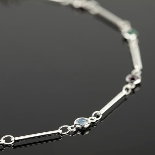 UMAOKANG 5 Meters Mixed Color Crystal Jewelry Chains Bulk Silver Plated Brass Paperclip Necklace Chain for Women Jewelry DIY Supplies Findings - color: Silver Paperclip Crystal