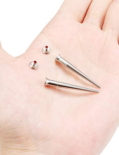 Jenxnjsjo 14g to 7/8in Ear Gauges Plugs Tunnels Taper Earrings Stretching Expander Kit Set for Women Men - color: 021: Tapers, size: 6g (4mm)