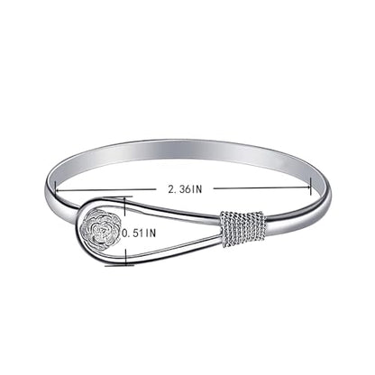 925 Sterling Silver Bangles For Women Handmade Silver Bangles Open Adjustable Bangle Bracelets For Women Silver Open Cuff Bracelets Stackable Wrap Bangles Festival Jewelry Gifts - color: Style 02