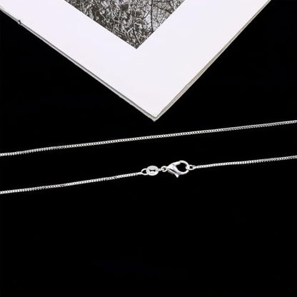 925 Sterling Silver Chain Necklace for Women 16-24 Inch Silver Jewelry Gift - size: 24 Inch, style: Box Chain