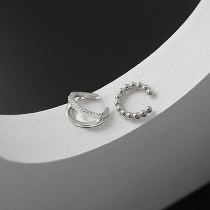 Ear Cuffs Non Piercing Ear Cuff Earrings for Women Gifts Trendy Stuff Clip on Cartilage Earrings Stacks Fake Earrings Jewelry Gifts - color: K:6pcs Rhinestones gold cuff earrings