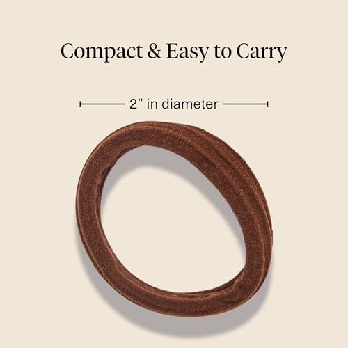 Kitsch Seamless Hair Ties No Damage - Stretchy Hair Bands - Rosewood, 8pcs | Strong All-Day Hold Hair Rubber Bands For Hair, Ponytail Holders | Hair Accessories for Everyday Use - color: Rosewood (Pack of 8)