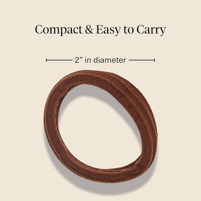 Kitsch Seamless Hair Ties No Damage - Stretchy Hair Bands - Rosewood, 8pcs | Strong All-Day Hold Hair Rubber Bands For Hair, Ponytail Holders | Hair Accessories for Everyday Use - color: Rosewood (Pack of 8)