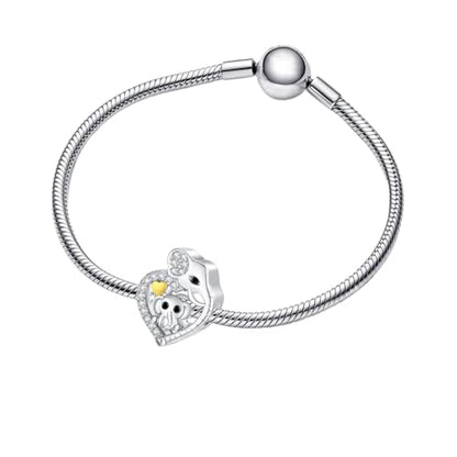 925 Sterling Silver Charms for Bracelets and Necklaces Lipstick and Perfume High Heels Dangle Pendants Heart Butterfly Bead Charms Halloween Christmas Gift for Womens - style: Elephant Heart Bead Charm