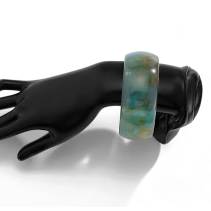 Colorful Acrylic Resin Open Cuff Bracelets Simple Transparent Chunky Thick Bangle Statement Irregular Geometric Resin Wide Wristband Chunky Acetate Wrap Cuff Bracelets - color: B-03