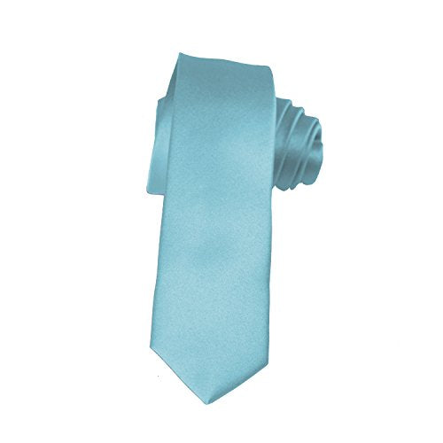 K. Alexander Skinny Ties - Multiple Solid Colors - Classic 2" width - color: Sky Blue