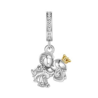 925 Sterling Silver Charms fits Bracelets and Necklace Pendant Bead Charms Jewelry Gift for Women Family Friends - style: Married Couple Charm
