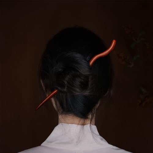 Hair Sticks for Buns 9.0" Ebony Hair Chopsticks for Women Long Hair Simply Wooden Hair Pin sticks (3-Rosewood 9”) - color: 3-Rosewood 9”