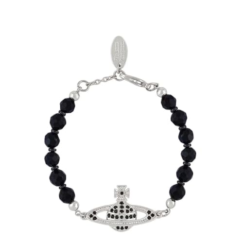Dreuyet Saturn Pearl Necklace and Earrings Set Crystal Planet Earrings Dainty Artificial Pearl Choker Necklace Charm Gifts for Mum Wife Wedding Birthday Anniversary - color: Black with Bracelet